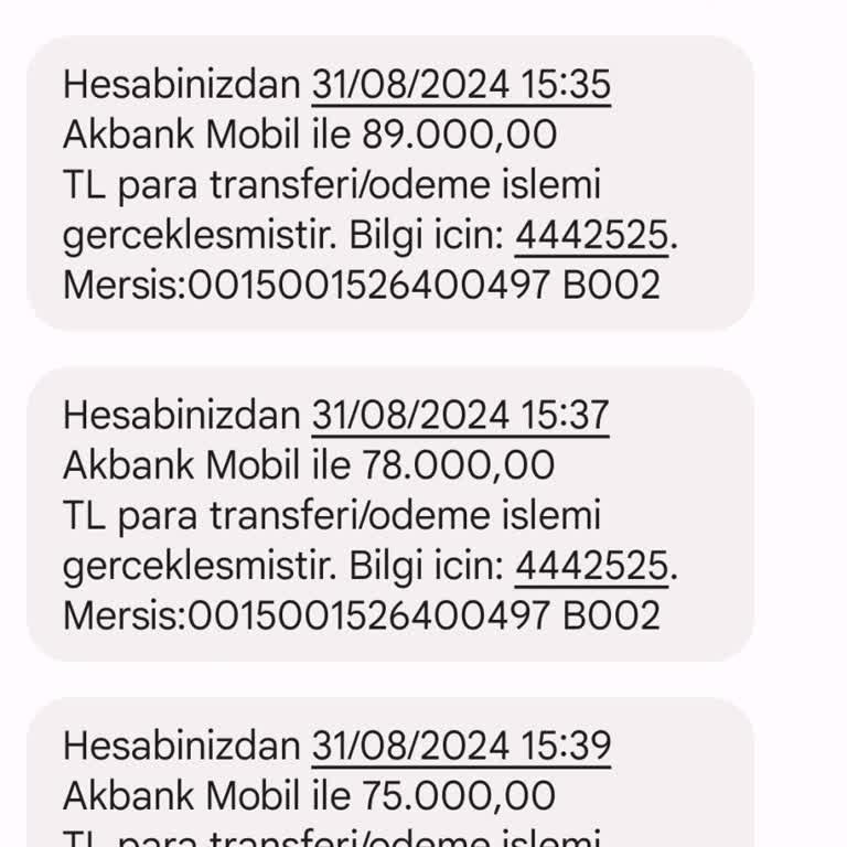 Akbank Mobil Uygulama Üzerinden Yetkisiz Para Çekimi
