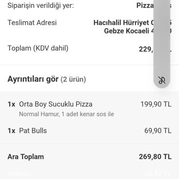 Yemek Sepeti Fazladan Para Aldı