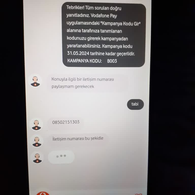 Vodafone Pay Kampanya Kodu Hatası