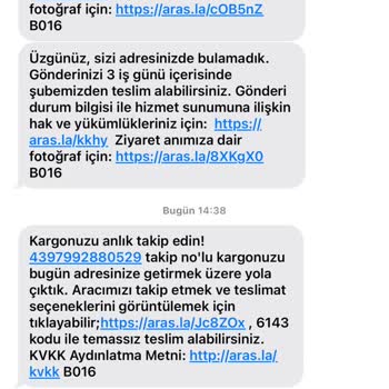 Aras Kargo'nun Ürünleri Teslim Etmemesi