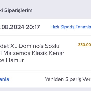 Domino's Siparişinde Sos Eksikliği Ve Hayal Kırıklığı