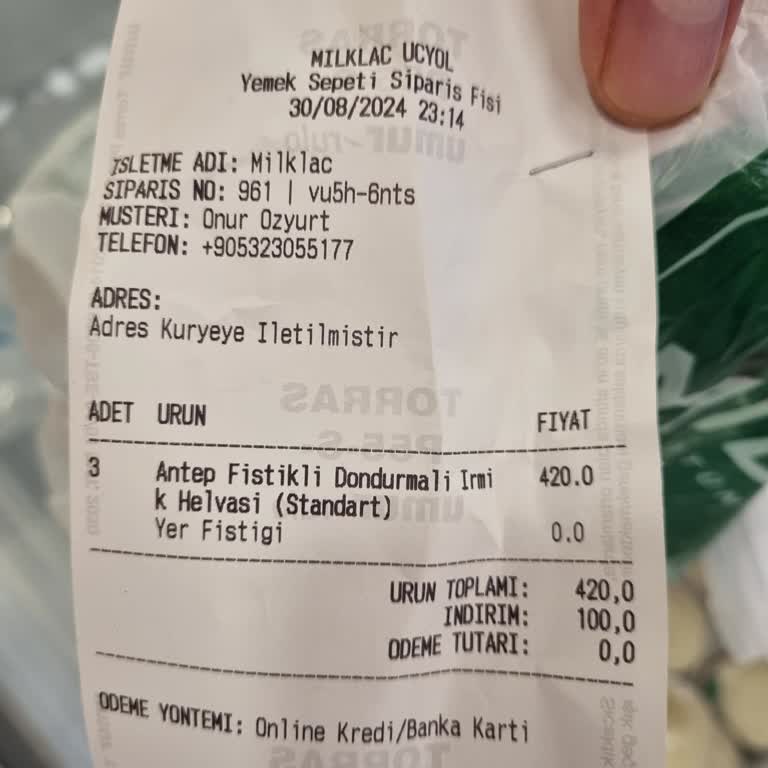 Yemek Sepeti Sipariş İptal