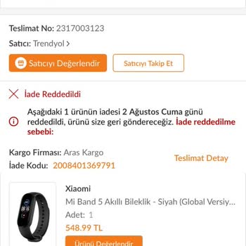 Trendyol Değişim Yaptık Dediği Ürünün Eskisini Geri Yolladı