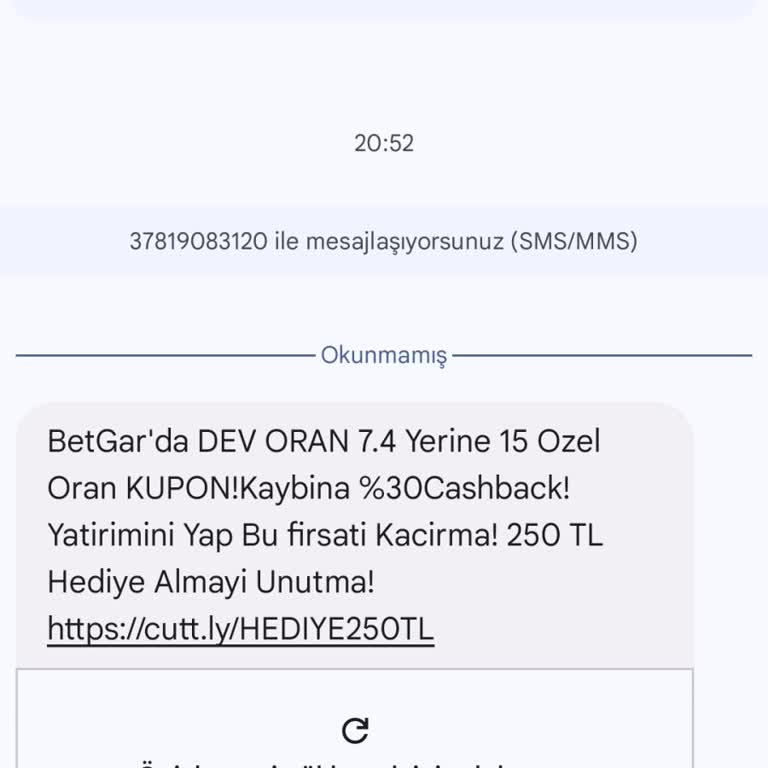 Vodafone'dan Gelen Bahis Mesajları ve Güvenlik Endişesi