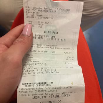 A101 Fişimizle Aynı Gün Aldığımız Ürünü Değiştirmiyor