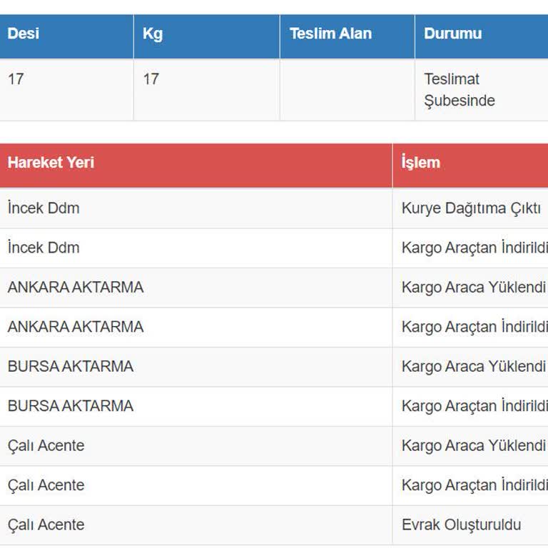 Sürat Kargo Teslim Edilmeyen Kargo
