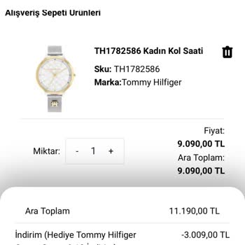 Tommy Hilfiger Eksik Ürün Satışı