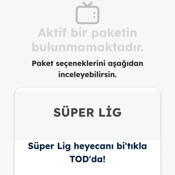 TOD Tv Paket Alma Sorunu