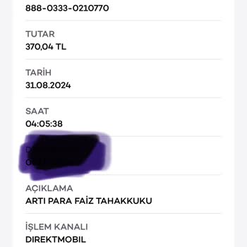 Akbank Artı Para Faiz Tahakkuk