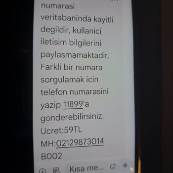 11899 Bilinmeyen Numaralardan Alamadığım Hizmete Yapacağım Ödeme