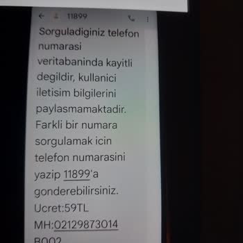 11899 Bilinmeyen Numaralardan Alamadığım Hizmete Yapacağım Ödeme