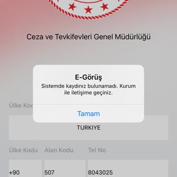 Adalet Bakanlığı E Görüş Uygulaması Sorunu