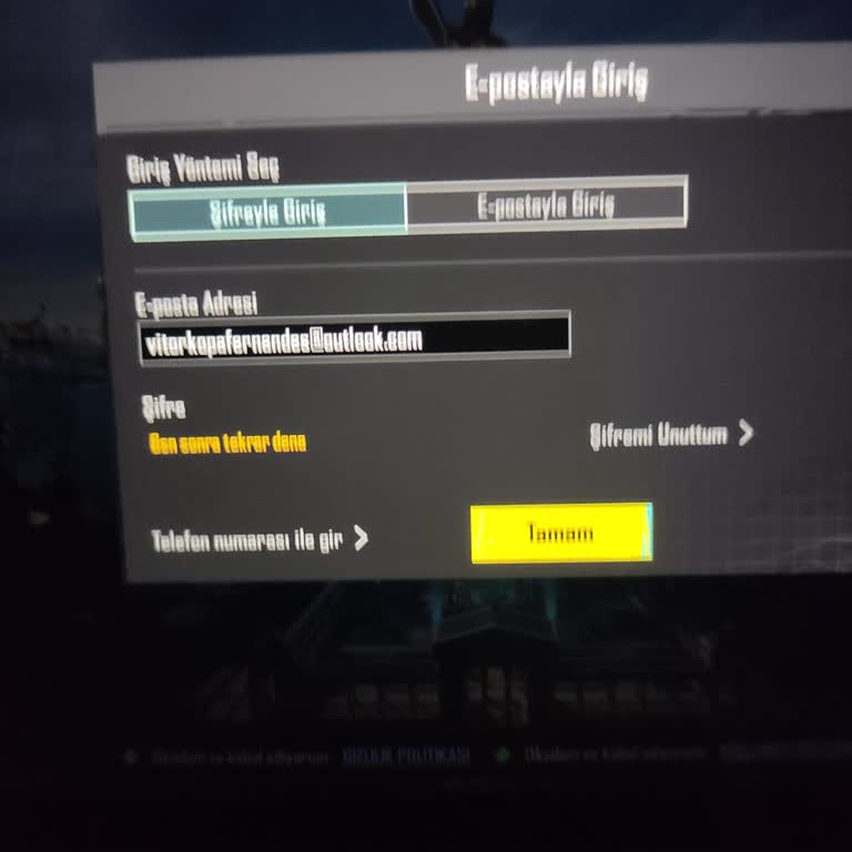 Teslim Edilemeyen PUBG Hesapları