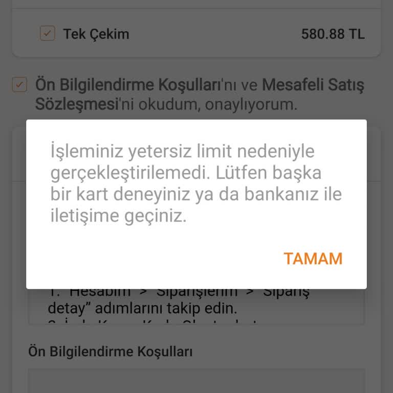 Trendyol Ziraat Kartımda Limit Yetersiz Diyor