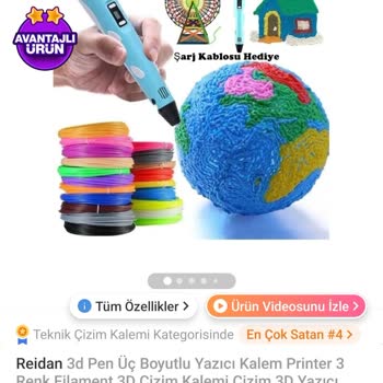 Trendyol'dan Aldığım 3D Kalem Arızalı Çıktı
