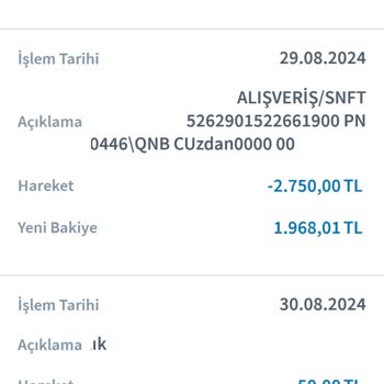 QNB Finansbank Paramın İadesini Talep Ediyorum