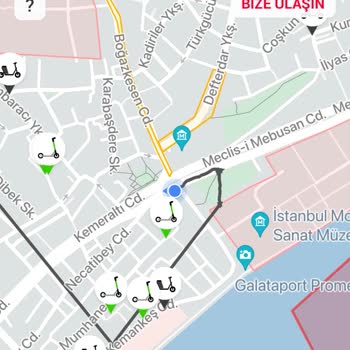 Martı Scooter Sözde Kırmızı Park Yasağı Alanı!