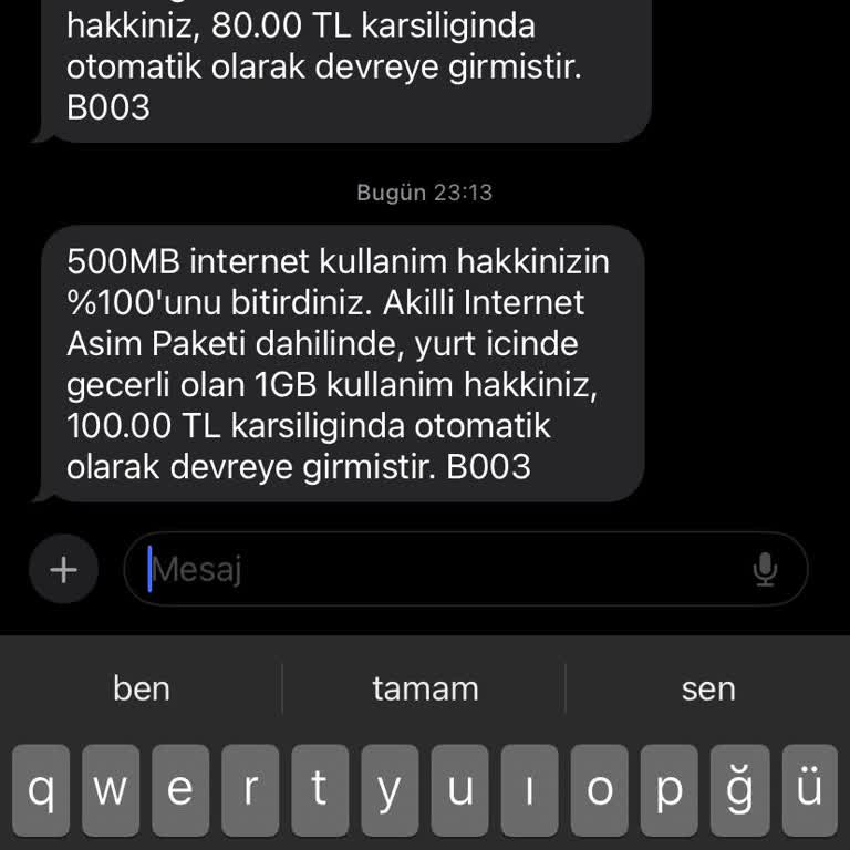Otomatik İnternet Yüklemesi Mağduriyeti
