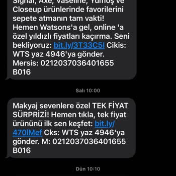 Watsons Mağazasında İndirim Mesajı Yanıltmacası