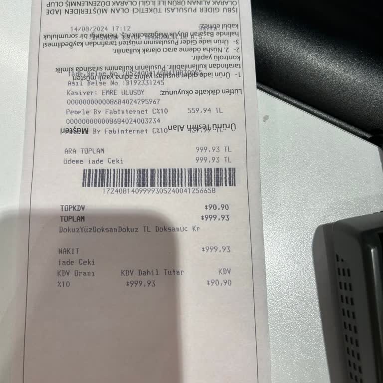 Boyner İade Ettiğim Ürünün Para İadesi Yapılmıyor