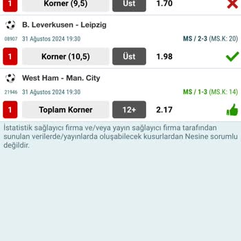 Nesine Kazanan Kuponumu Kaybetti Olarak Gözüküyor