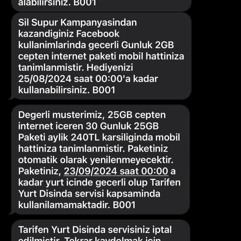 Türk Telekom'da Ek Paket Yenileme Sorunu Ve Fatura Yanıltması