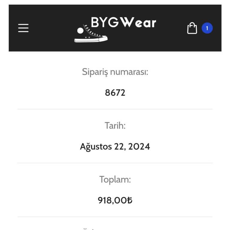 Bygwear Ayakkabımı Yollamıyor Ve Kendilerine Ulaşamıyoruz