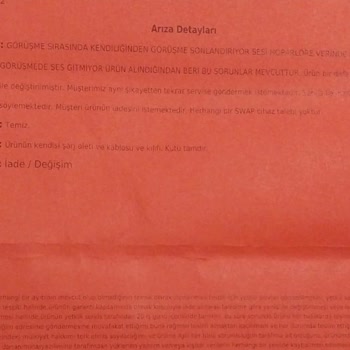 Teknosa İle Yetkili Servis Dönüşü Yaşadığım Sorun