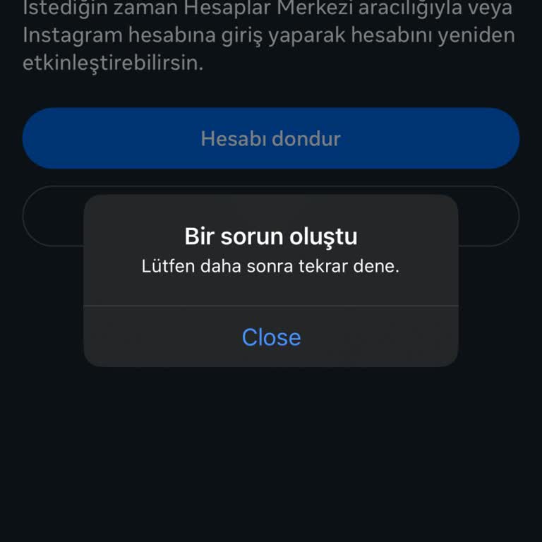 Instagram Hesabımı Kapatamıyorum
