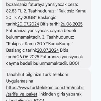 Türk Telekom Fazla Fatura Gönderdi