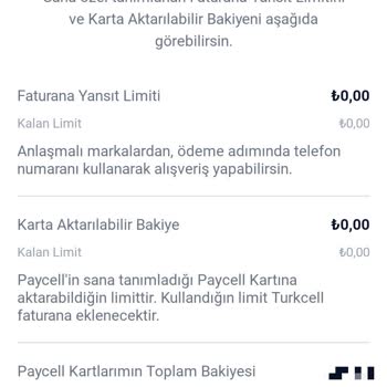 Paycell Durduk Yere Limitim Sıfırlandı