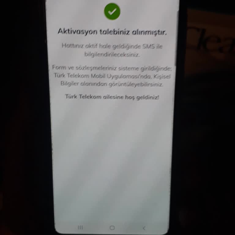 Türk Telekom'a Aktardığım Mobil Telefonumun Hattının Açılmaması
