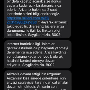 Millenicom İnternetim Yok Müşteri Hizmetleri İletişimi Yok!