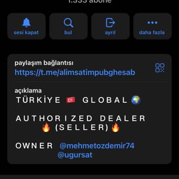 Telegram PUBG Hesap Alım Satımında Yaşanan Sorunlar