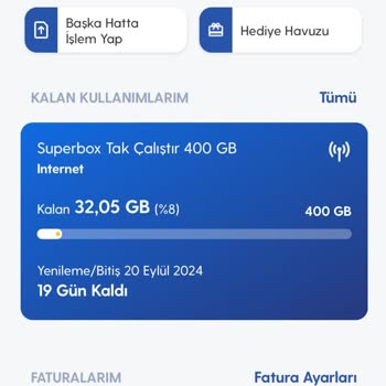Superbox Aboneliğinde Kota Sorunu ve Yüksek Fatura Şikayeti
