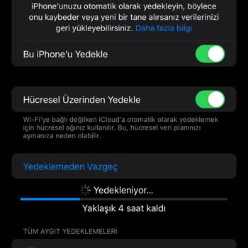 iPhone Apple İcloud Yedeklenmiyor Ve Destek Hattı Yardımcı Olamıyor