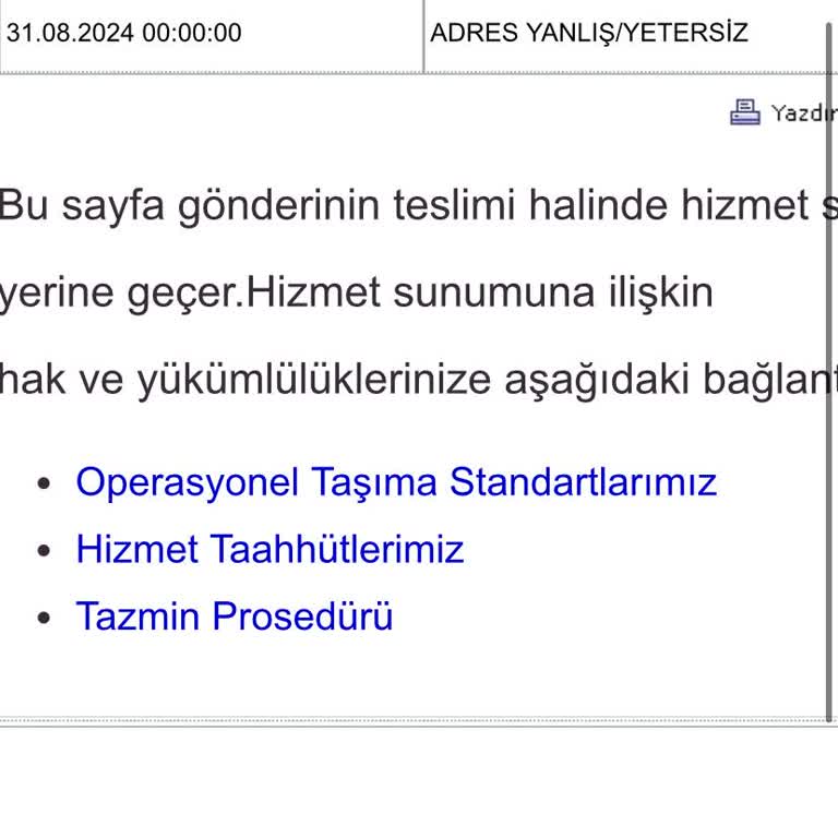 Aras Kargo Postabaşı Şube Teslimat Sorunu!