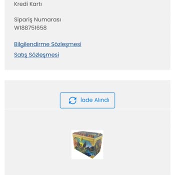 D&R İsteğim Dışında Ürünün İptal Edilmesi