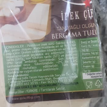 Migros Tulum Peyniri Tadı Kokusu Çok Kötü