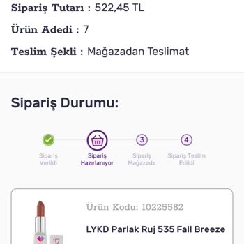 Gratis Mağazadan Teslim Siparişim Hala Gelmedi