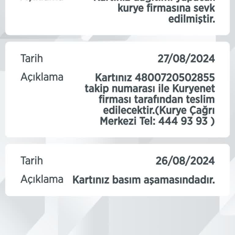 Ziraat Bankası Kredi Kartı Elime Ulaşmadı