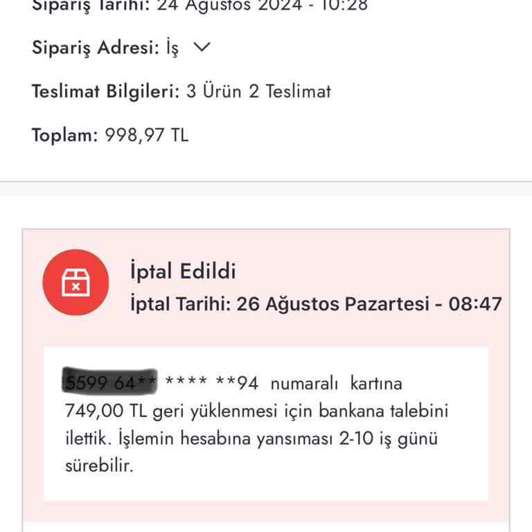 Kraft Satın Aldığım Ürünün Fiyatı Değişti Diye Göndermeyi İptal Etti