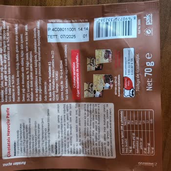 Pakmaya Erimeyen Plastikten Yapılmış Damla Çikolata