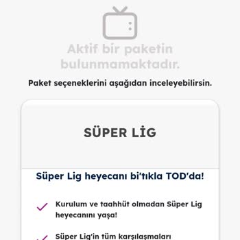 TOD Tv Tod Paket Sarmasına Rağmen İzletmiyor