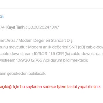 Kablo Net TÜRKSAT Kablo 1 Aydır Çözemediği Arıza