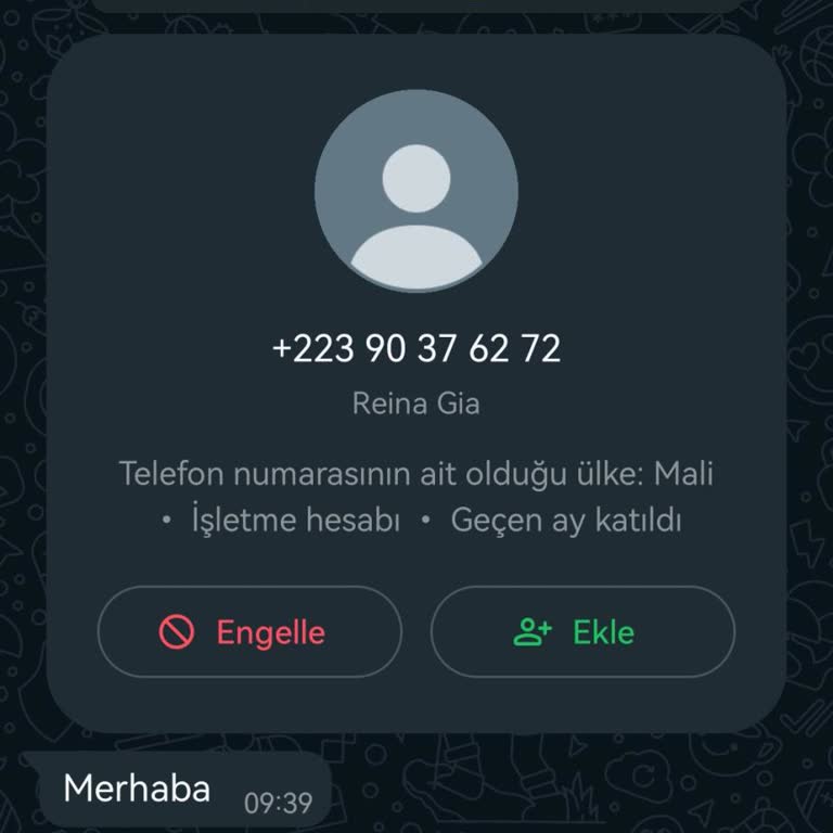 WhatsApp’ta Yabancı Bir İşletme Numarasının Rahatsız Etmesi.