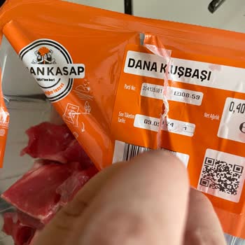 Migros Sanal Marketten Gönderilen Uzman Kasap Markalı Bozuk Et