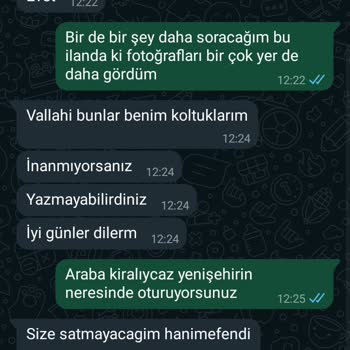 Letgo'da Sahte Koltuk İlanlarıyla Karşılaştım