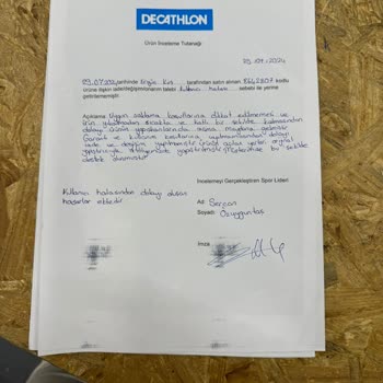 Decathlon Sup Hatalı Ürün Elimizde Patladı