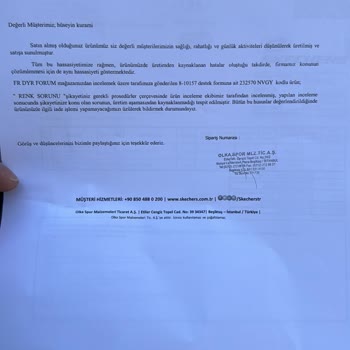 Skechers Ayakkabı Renk Ve Açılma Sorunu